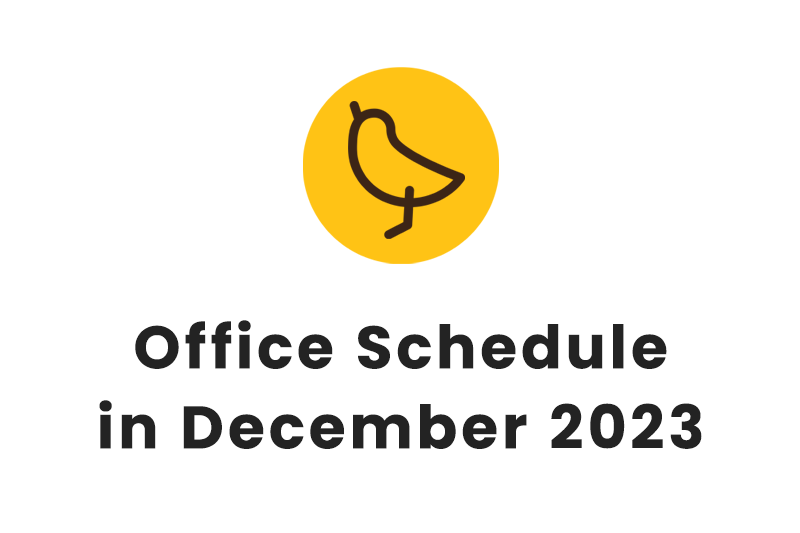 Office Schedule in December 2023