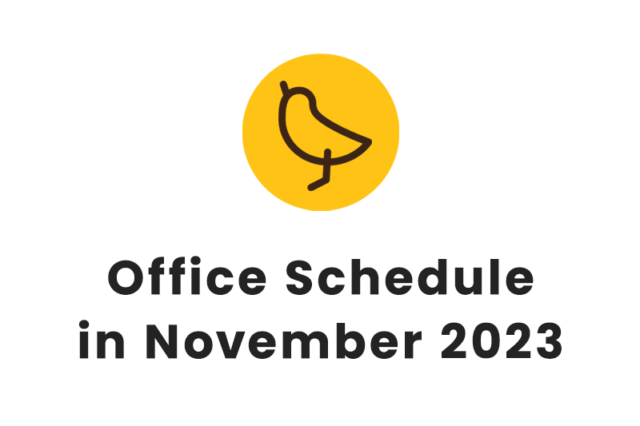 Office Schedule in November 2023