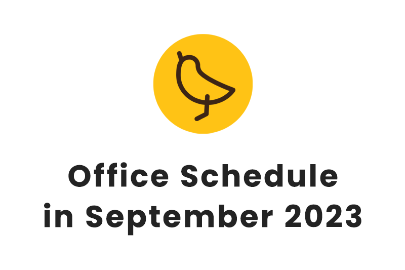 Office Schedule in September 2023
