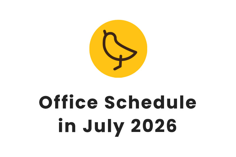 Office Schedule in July 2026
