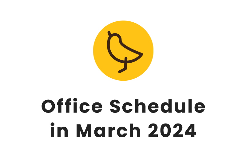 Office Schedule in March 2024